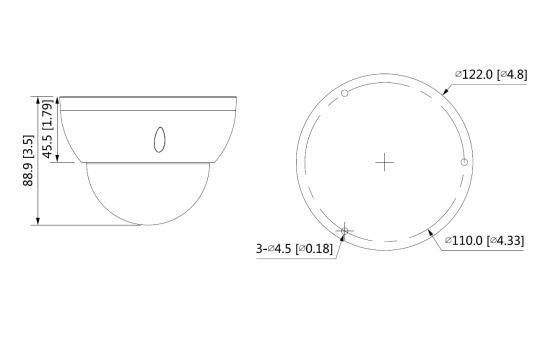 Dahua - HAC-HDBW1500RP-Z-2712-S2 - HDCVI - Dome, - 5MP - 2,7~12mm motor. Objektiv, manueller Fokus - DWDR/2DNR/BLC/HLC
