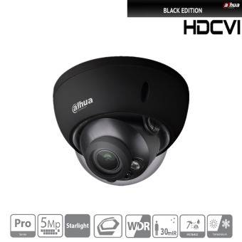 Dahua - HAC-HDBW2501RP-Z-S2-B - HDCVI - Dome, - 5 MP/Starlight/schwarz - 2,7~13,5mm motor. Objektiv - Max. 25fps@5MP(16