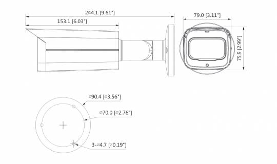 Dahua - HAC-HFW2501TUP-Z-A-S2 - HDCVI - Bullet