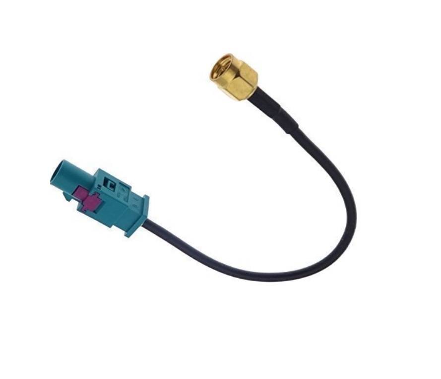 Fakra to SMA GSM GPS DAB DVB-T Antennen Adapter Cable