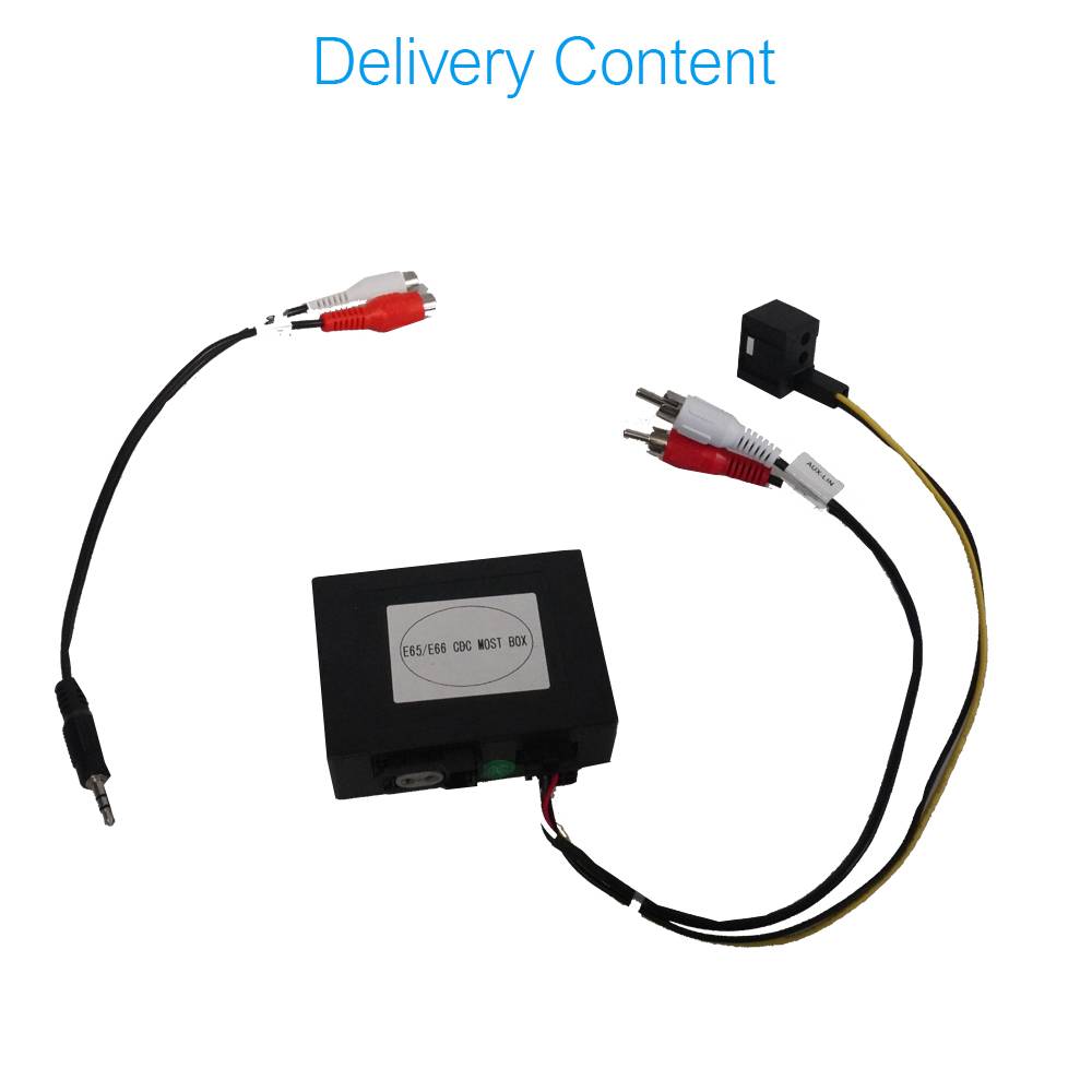 Für BMW E65 66 CD Wechsler auf AUX Adapter MOST Fibre Optic Gateway RCA Cinch