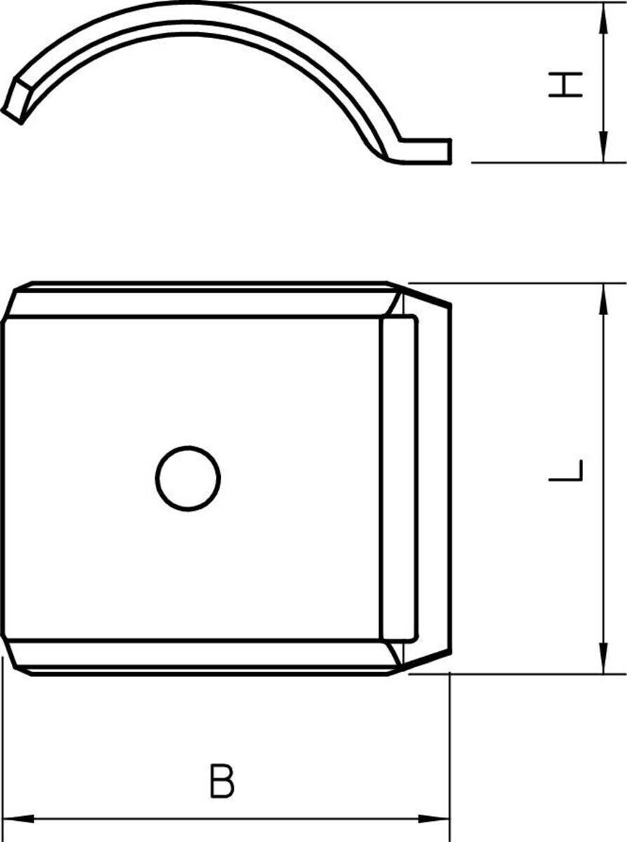 OBO Bettermann Gegenwanne 2058FW M 52 FT