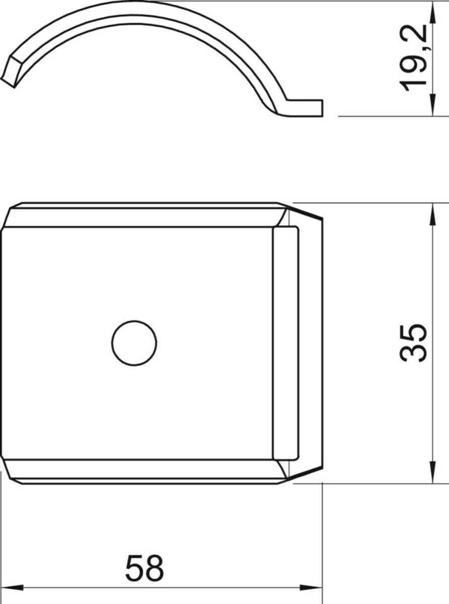 OBO Bettermann Gegenwanne 2058FW M 52 FT