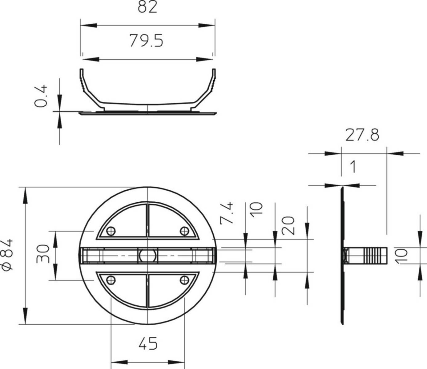 OBO Bettermann Federdeckel UV 70 FD