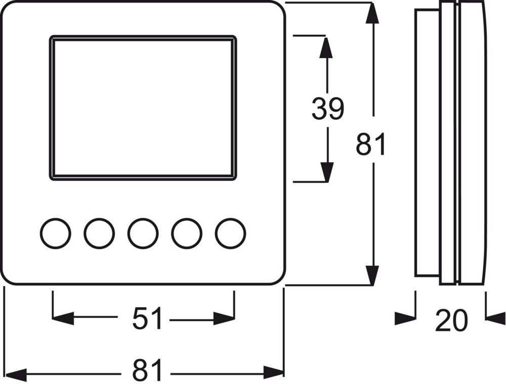Busch-Jaeger Raumtemperaturregler AP 6138/11-83