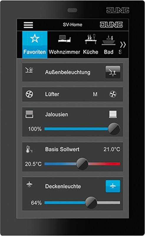 Jung Smart Control 5" SC 5 SW