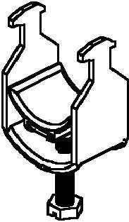 100 Stk. Niedax Bügelschelle BAK 100