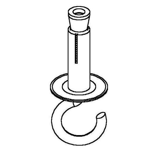 100 Stk. Niedax Deckenhaken HS 10/30