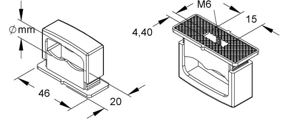25 Stk. Niedax Iso-D-Schelle D 6/16-2