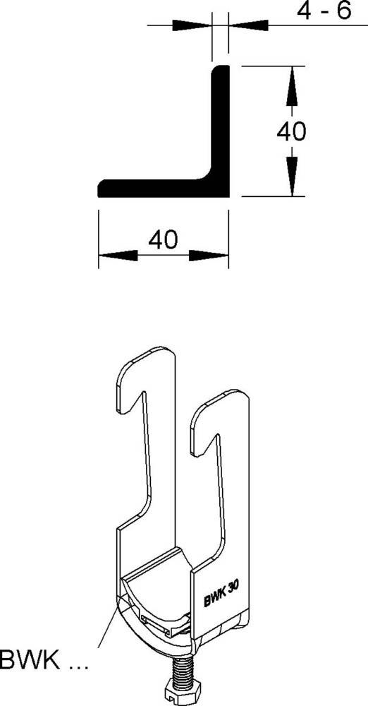 100 Stk. Niedax Bügelschelle BWK 22