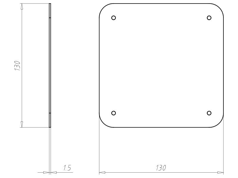 Kaiser Abschluss-Feuchtraumdeckel 9909.03