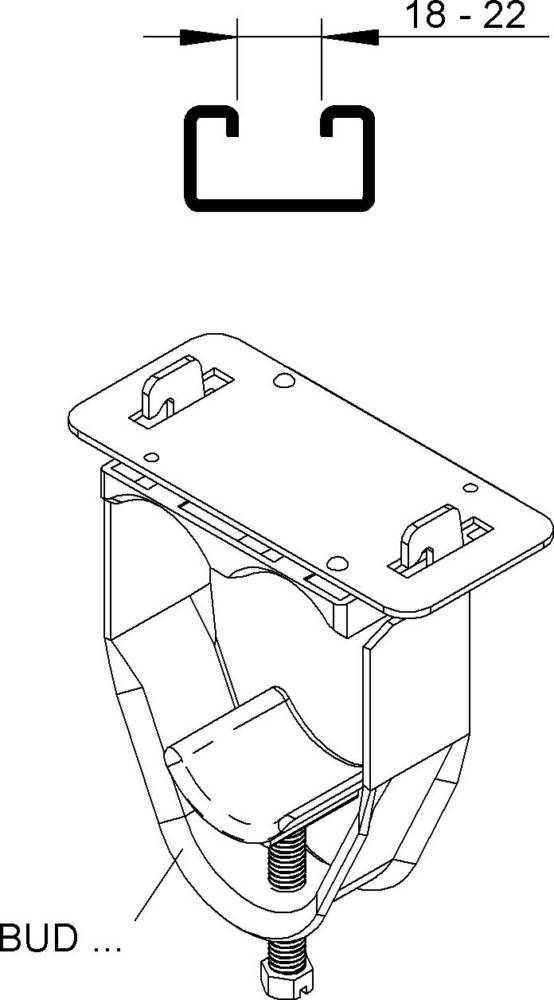 50 Stk. Niedax Bügelschellen BUD 36