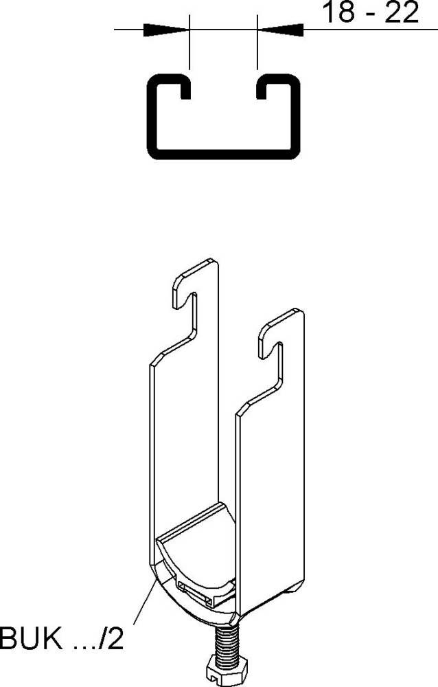 50 Stk. Niedax Bügelschellen BUK 50/2