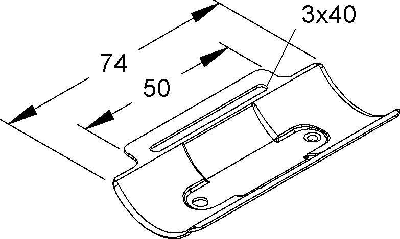 Niedax Gegenwanne-Stahl GWS 14