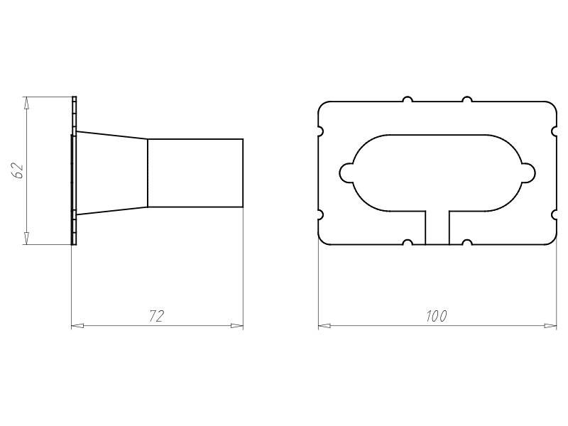 Kaiser Ovaltrichter 1261-43
