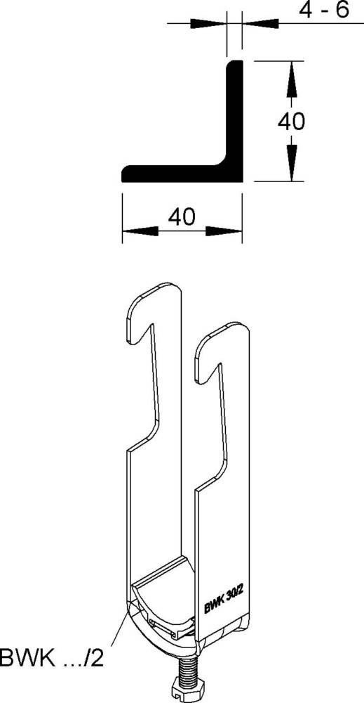 100 Stk. Niedax Bügelschellen BWK 34/2