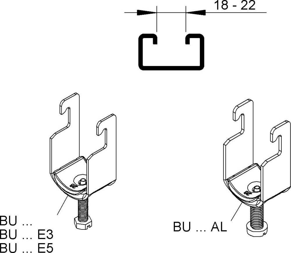 Niedax Bügelschelle BU 14 E5