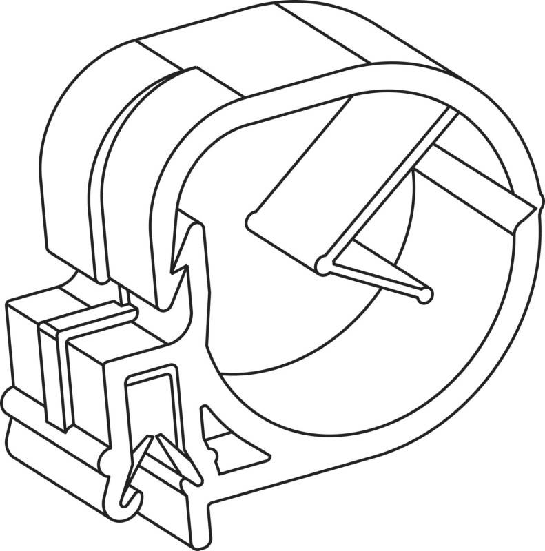 500 Stk. HellermannTyton EdgeClip EC27-BK-HIRHS