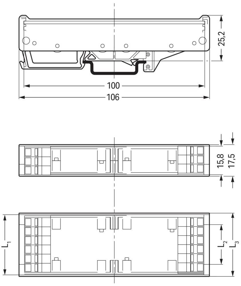 WAGO GmbH & Co. KG Stangenprofil Größe 2, gr 288-620/024-000