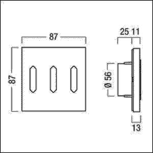 Zumtobel Group Wipptaster 3fach LM-RCB3 Li