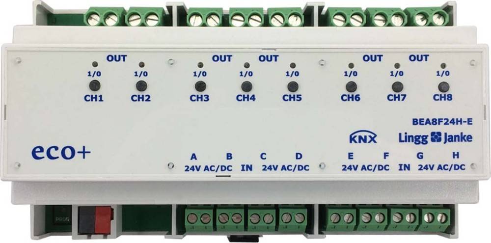 Lingg&Janke KNX Binär Ein/Ausgang eco+ BEA8F24H-E