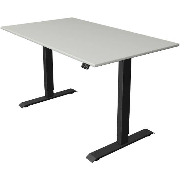 kerkmann Sitz-Steh-Schreibtisch Move 1, (B)1.400 mm, grau