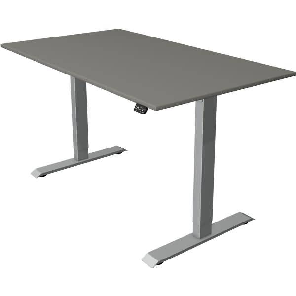 Sitz-/Stehtisch Move 1 elektr. höhenverstellbar bis 123cm BxT 140x80cm grafit/silber