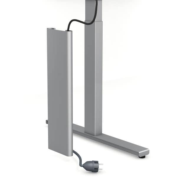 Sitz-/Stehtisch Move 3 BxTxH 100x60x72-120cm silber/eiche