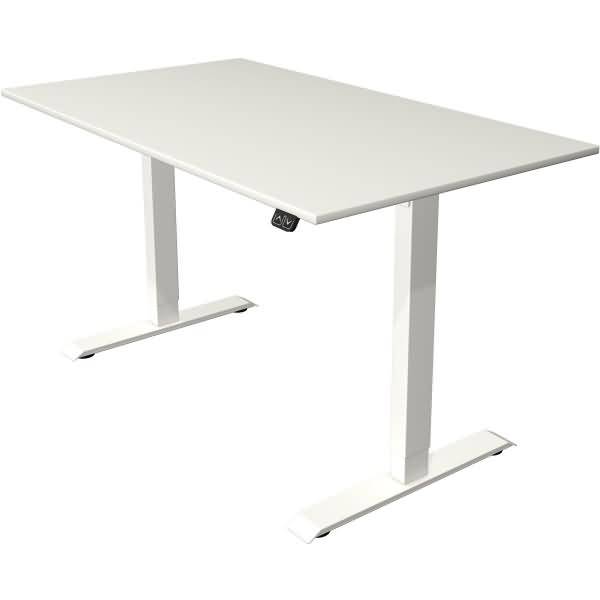 Sitz-/Stehtisch Move 1 elektr. höhenverstellbar bis 123cm BxT 140x80cm weiß/weiß