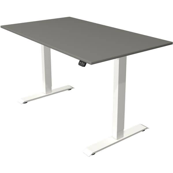 Sitz-/Stehtisch Move 1 elektr. höhenverstellbar bis 123cm BxT 140x80cm grafit/weiß