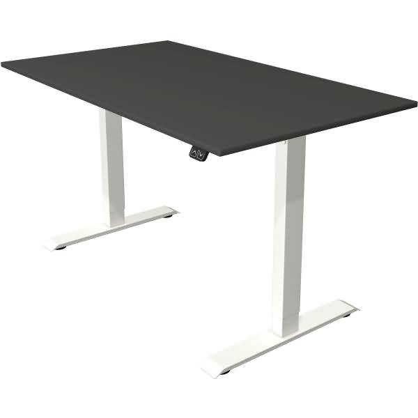 Sitz-/Stehtisch Move 1 elektr. höhenverstellbar bis 123cm BxT 140x80cm anthrazit/weiß