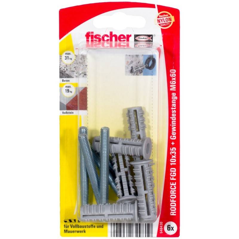 Fischer Deutschl. Gewindestangendübel FGD10M6TR60 K (VE6)