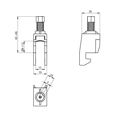 12 Stk. Unex Kabelschelle 67701-48