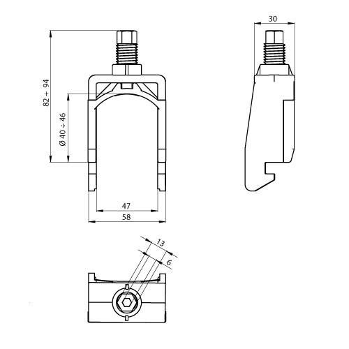 12 Stk. Unex Kabelschelle 67761-48