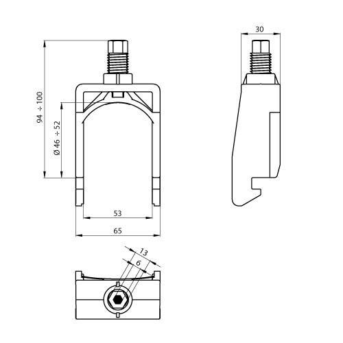 12 Stk. Unex Kabelschelle 67771-48