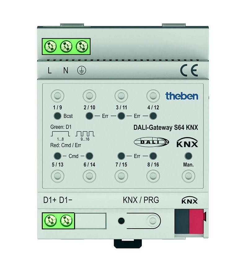 Theben Schnittstelle 1-Kanal DALI-Gateway S64 KNX