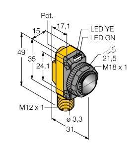 Turck Opto Sensor QS18RB6LPQ8