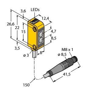 Turck Opto Sensor Q12AN6LPQ3