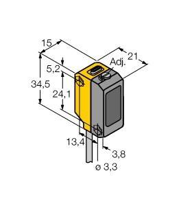 Turck Opto-Sensor QS18VP6LAF250 W/30"