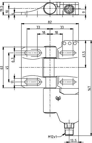 Bernstein Sicherer Scharnierschalter SHS3Z-U15Z-SA-R