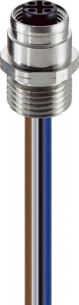 Belden Einbaukupplung M12 RKFM 4/0,5m