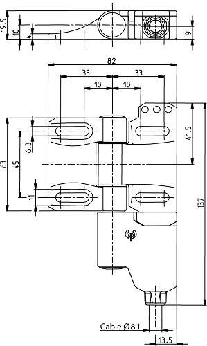 Bernstein Sicherer Scharnierschalter SHS3-U15Z-KA5-R-IPX
