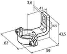 Sick Edelstahlhalter 2026850(VE4)