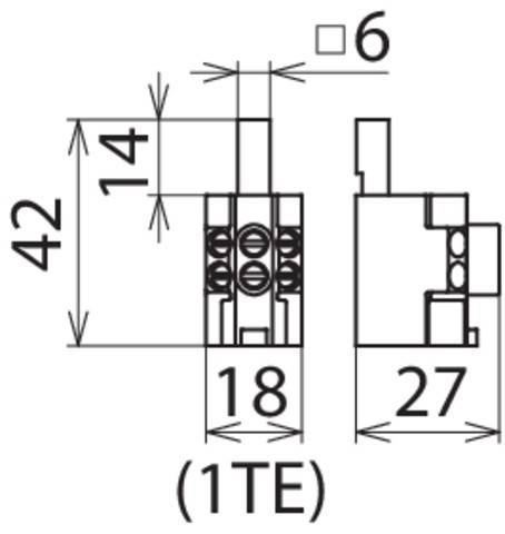 DEHN Stiftanschlussklemme STAK 3X16