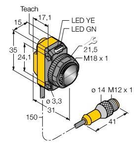 Turck Opto Sensor QS18EP6CV15QPMA