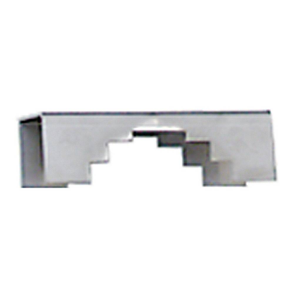 Kabelbefestigungsklammer mit Metallkonstruktion und abgestuftem Design zur effektiven Befestigung von Kabeln.