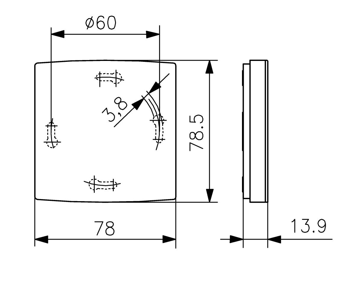 Alre-it Raumtemperaturfühler BTF2-Y11/7-0000