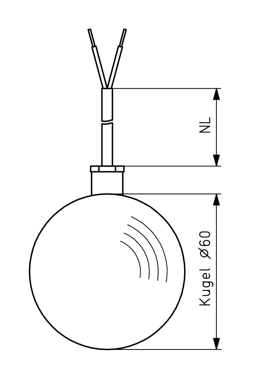 Alre-it Pendeltemperaturfühler PFP 100