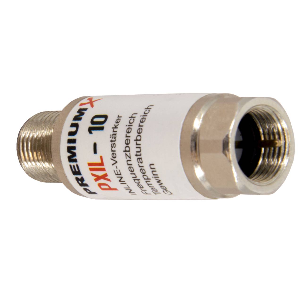 PremiumX PXIL-10 Mini Inline Verstärker 20dB für SAT und DVB-T Leistungsverstärker 5-2500 MHz