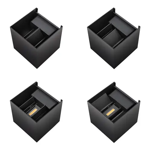 PremiumX Wandleuchte LWS7BS LED Schwarz 7W 475 LM Bewegungsmelder Wandlampe Leuchte Lampe Innen Außen IP65 PremiumX Wandleuchte LWS7BS LED Schwarz 7W 475 LM Bewegungsmelder Wandlampe Leuchte Lampe Innen Außen IP65